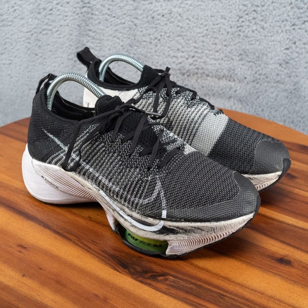 Nike Mens Black White Air Zoom Tempo Next FlyKnit Trainers 8 M CI9923 001